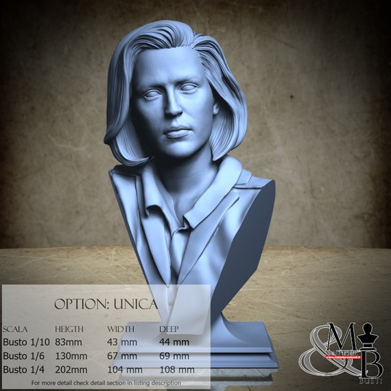 FBI Mysteries female detective bust, August 2022, Kuton, miniature to assemble and color, in resin