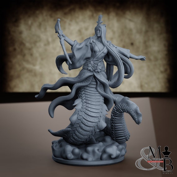 Nuwa, resin miniature to assemble and color, role-playing games, DnD, RPG, GDR