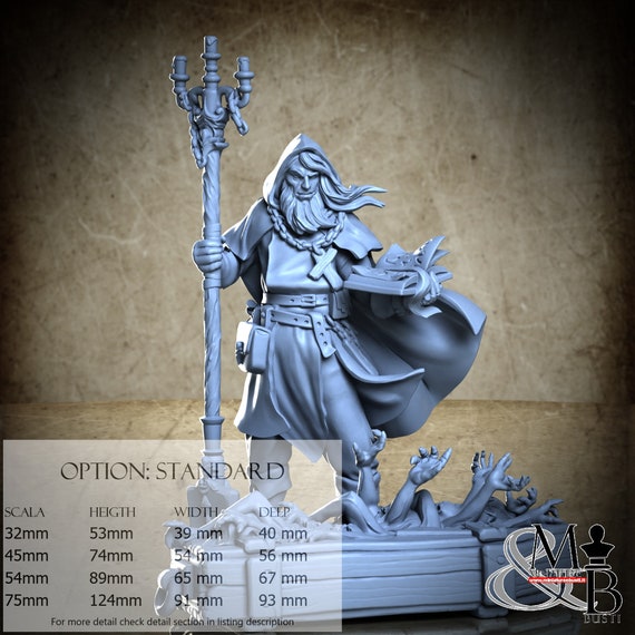 Abraham Biilingsworth35, Behind the Crimson Curtain, by Great Grimoire, miniature to assemble and color, resin