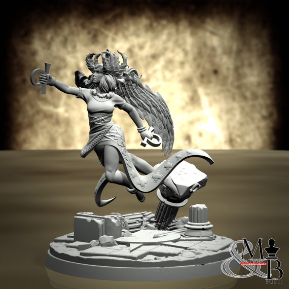 Inanna, Mystery Babylon, by Clay Cyanide Miniature, miniature to assemble and color, resin