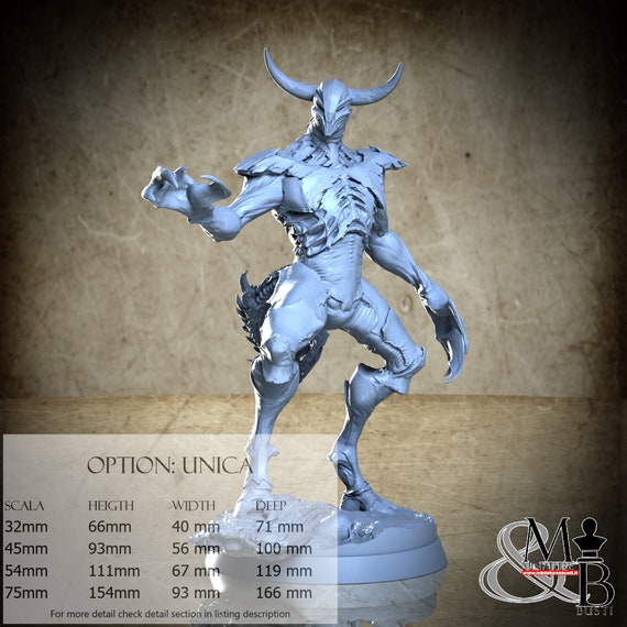 Hunllef, Sons of Nightmare, Clay Cyanide Miniature, miniature to assemble and color, in resin