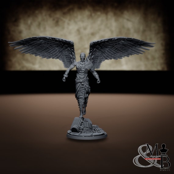 Celestial Messenger (1), Male, resin miniature to assemble and color, role-playing games, DnD, RPG, GDR, Archvillain Games