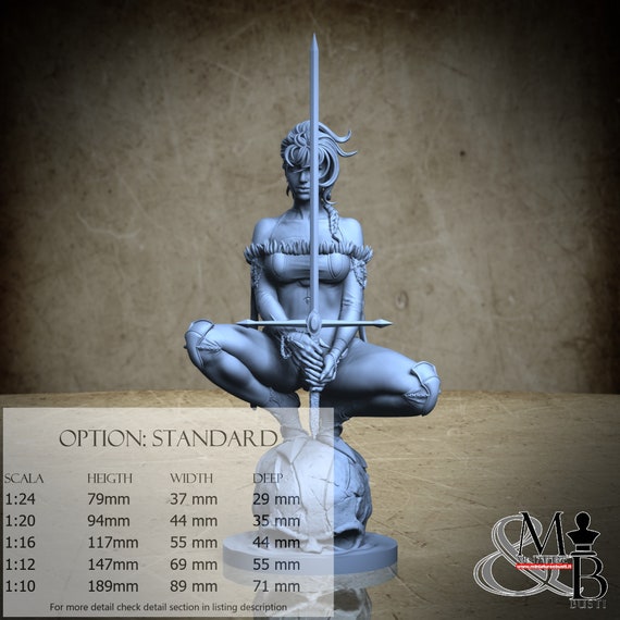 EVA - 3D-Printed Resin Miniature | August 2022 Collection