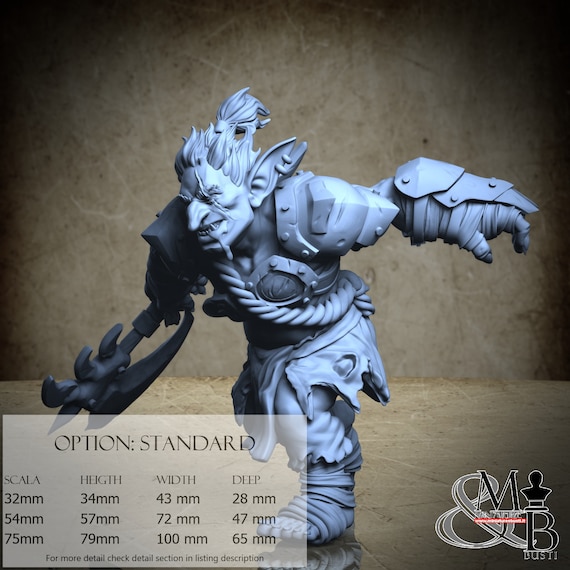 Goblin Dhozo, M13 (2 Styles), by Ronin Art Workshop, miniature to assemble and paint, resin