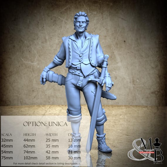 Hansel, the Forest Guide, Candy Crime, by Great Grimoire, miniature to assemble and color, resin