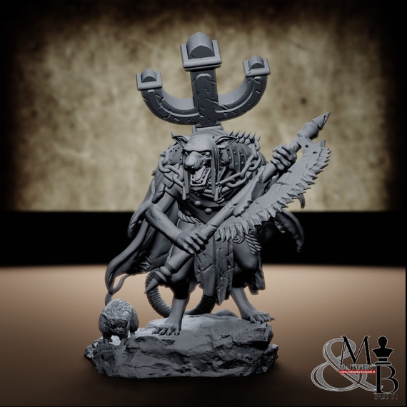 Plague Chanter, resin miniature to assemble and color, role-playing games, DnD, RPG, GDR, Archvillain Games