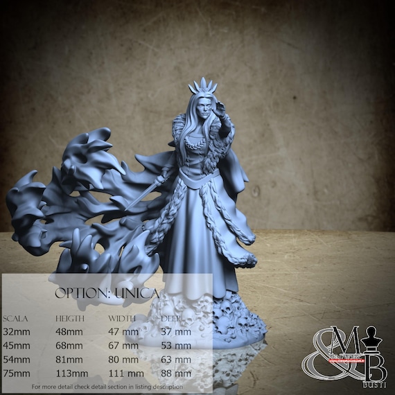 Hel, Norren Mythology, by Clay Cyanide Miniatures, miniature to assemble and paint, resin