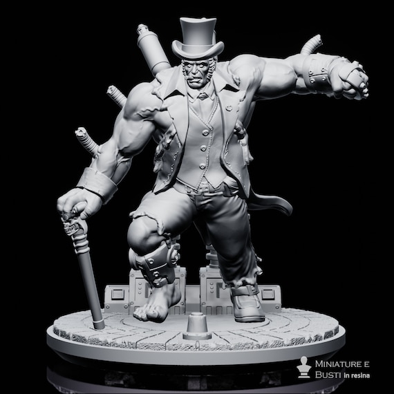 Jekyll and Hyde, resin miniature to mount and color, role-playing, DnD, RPG, RDR