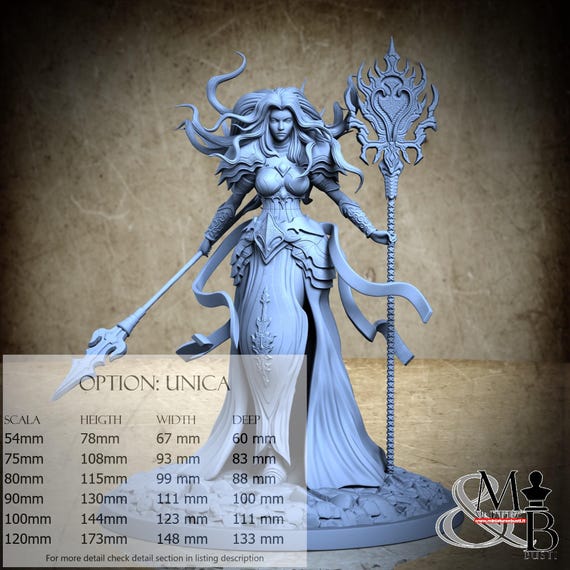Ixchel godddess of the moon, Mortisbane Revenants, by Clay Cyanide Miniature, miniature to assemble and paint, resin