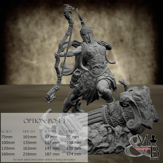 Storm Giant Battlemaidens, Eye of the storm (2 Styles), by Archvillain Games, miniature to assemble and paint, resin