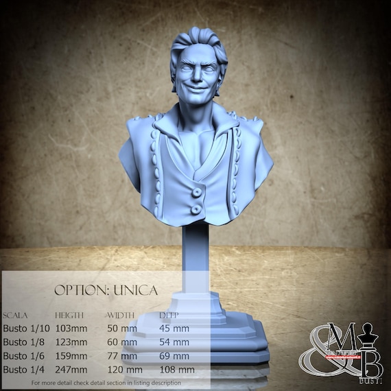 Hansel Bust, Candy Crime, by Great Grimoire, miniature to assemble and color, resin