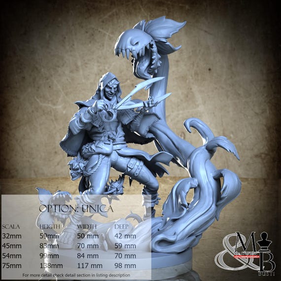 Twisted Herbalist, Lodge of the Dark Arts, by Great Grimoire, miniature to assemble and paint, resin