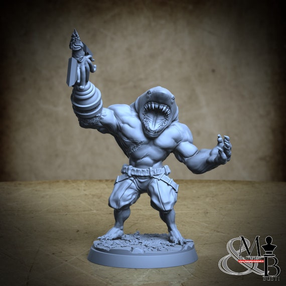 Matt, Pirate Sharks, by Clay Cyanide Miniatures, miniature to assemble and paint, resin