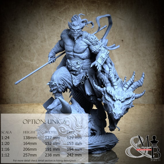 Mutant Samurai, March 2024, by ca_3d_art, miniature to assemble and color, resin