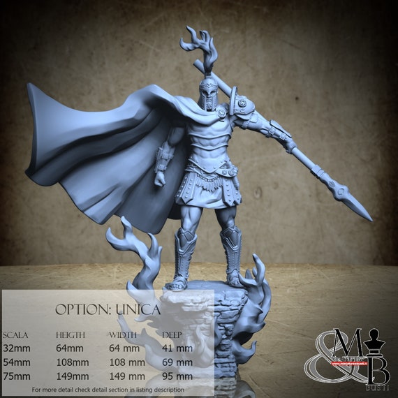 Ares, Greek Myth - Gods and Goddeses, by Clay Cyanide Miniature, miniature to assemble and color, resin