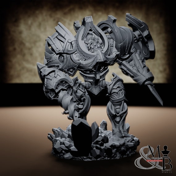 Steelbreaker Clan Miniature Resin Monometronaut to Mount and Color, Role-Playing, DnD, RPG, RDR, Archvillain Games