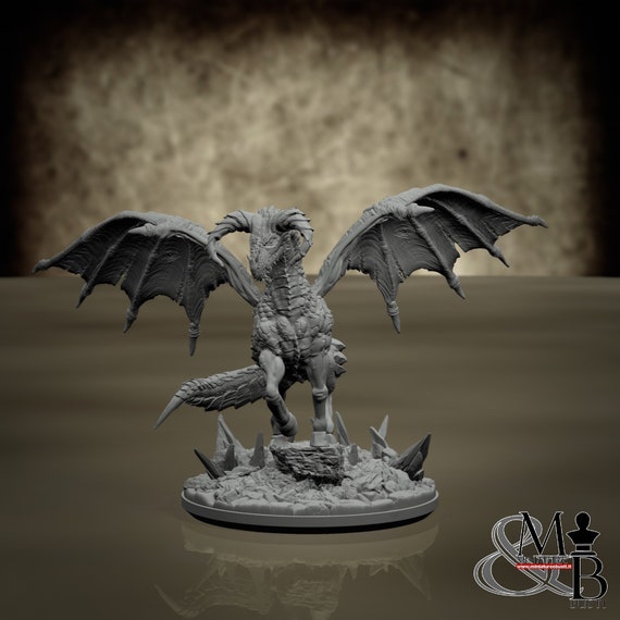 Longma, resin miniature to mount and color, role-playing games, DnD, RPG, RPG