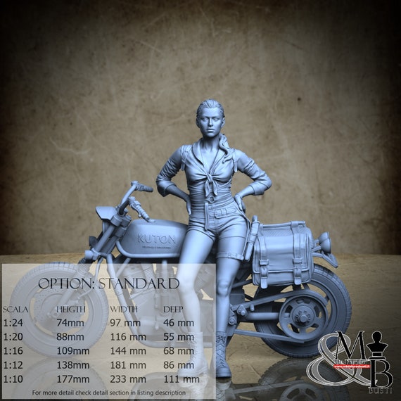 Anika, miniatura da assemblare e colorare, in resina