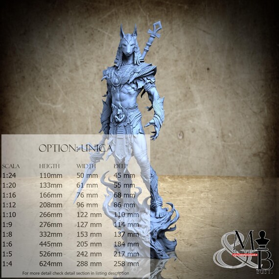 Anubis, 2024-09, di ca_3d_art, miniatura da assemblare e colorare, resina