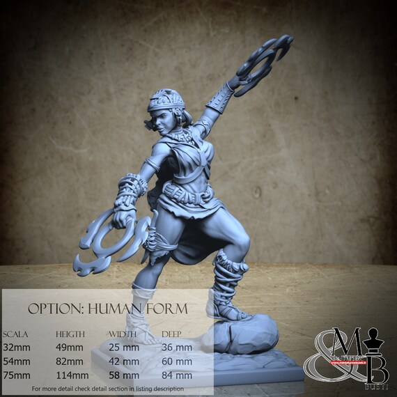 Naija The Fighter, miniature to assemble and color, in resin