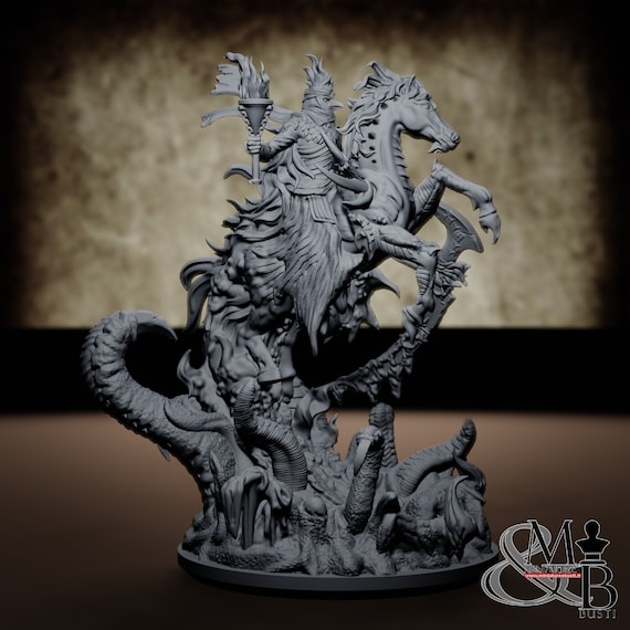 Ruohtta, resin miniature to assemble and color, role-playing games, DnD, RPG, GDR