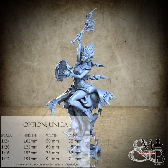Tempest (Storm), Elemental Awakening, by Great Grimoire, miniature to assemble and paint, resin