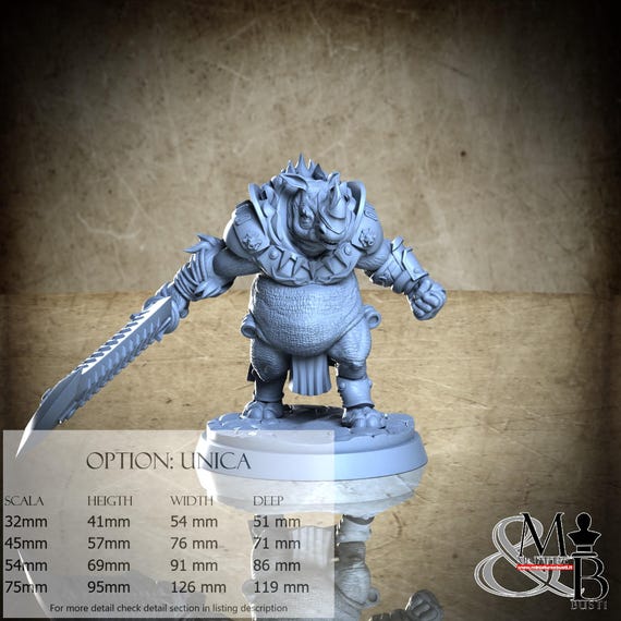 Mansa, BattleBorta, by Clay Cyanide Miniature, miniature to assemble and paint, resin