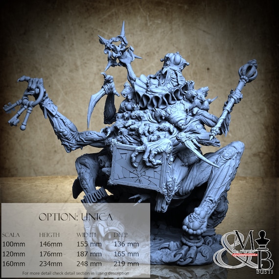 Bishop Infectus, The Affliction - Pestilence, by Archvillain Games, miniature to assemble and color, resin