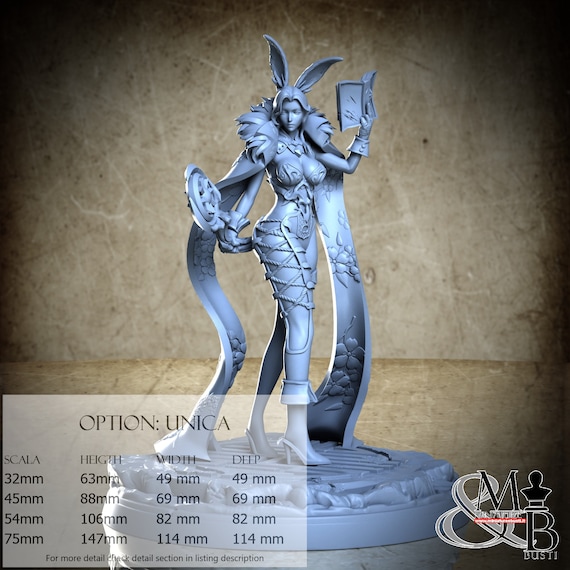 Hareon, Lunar Cotton Tail, by Clay Cyanide Miniature, miniature to assemble and paint, resin