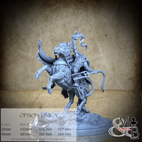 The Dullahan, Big Models, by Clay Cyanide Miniatures, miniature to assemble and paint, resin