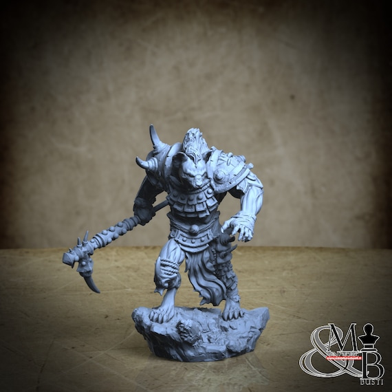 Gnoll Scouts, Howling Horde - Bite (4 Stili), di Archvillain Games, miniatura da assemblare e colorare, resina