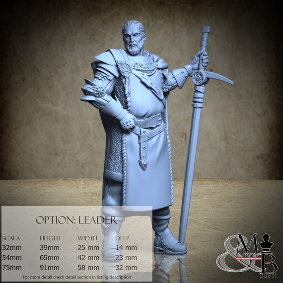 The crusaders, Dawn of Heresy (3 Stili), di Great Grimoire, miniatura da assemblare e colorare, resina