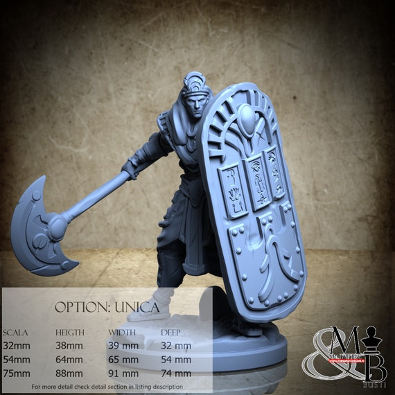 Egyptian Heavy Infantry (1), Ancient Egypt, by Clay Cyanide Miniatures, miniature to assemble and paint, resin