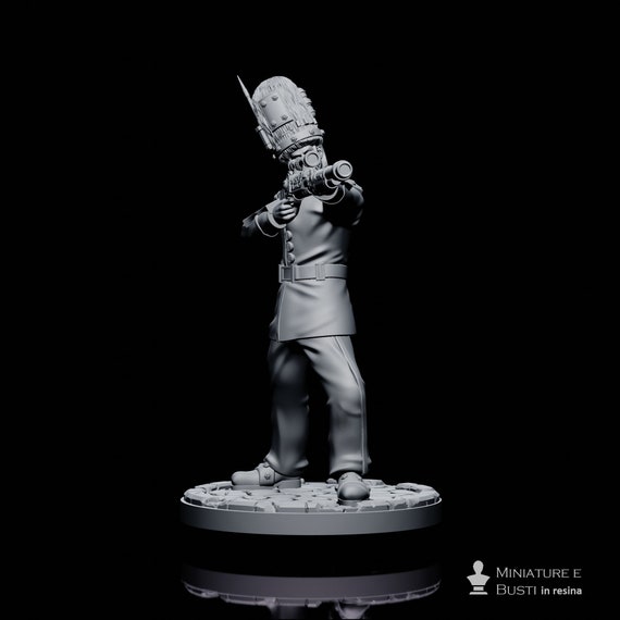 Scotland Yard Guard (3), resin miniature to assemble and color, role playing games, DnD, RPG, GDR