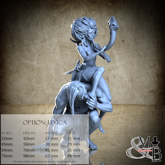 The Entrancing Muse, Elemental Awakening, Great Grimoire, miniature to assemble and color, in resin