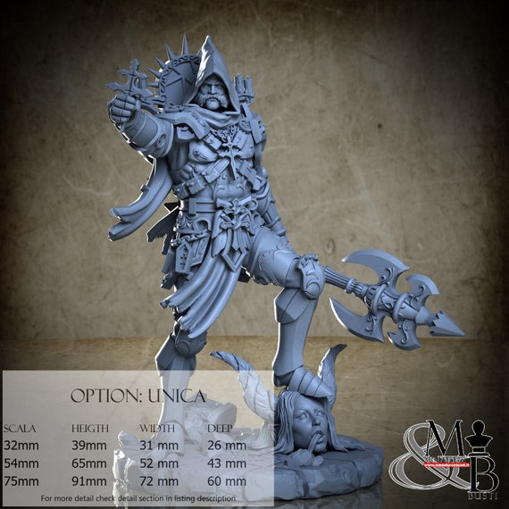 Evgen Yegorov - Demonhunter Inquisitor, miniature to be assembled and painted, in resin