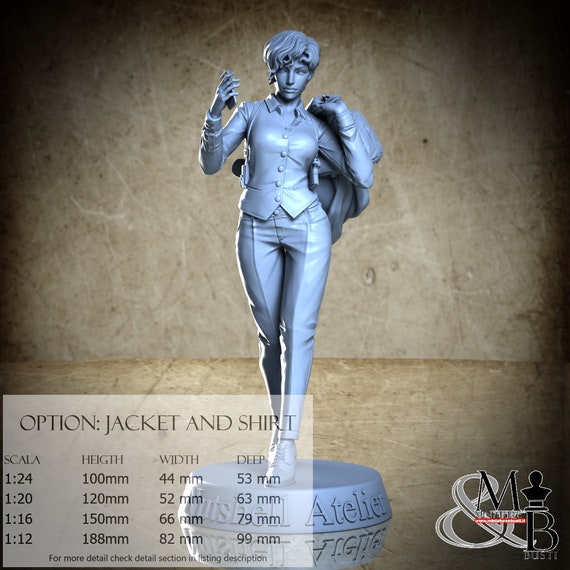 Detective, Luglio 2023 (5 Stili), di Nutshell Atelier, miniatura da assemblare e colorare, resina