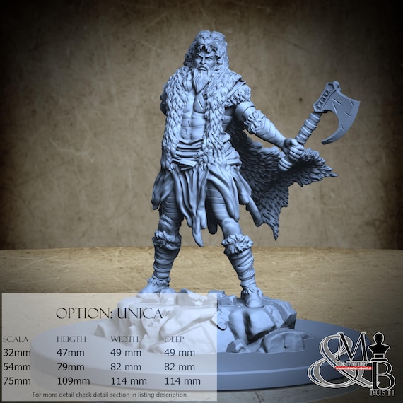 Tyr, Norren Mythology, by Clay Cyanide Miniatures, miniature to assemble and paint, resin