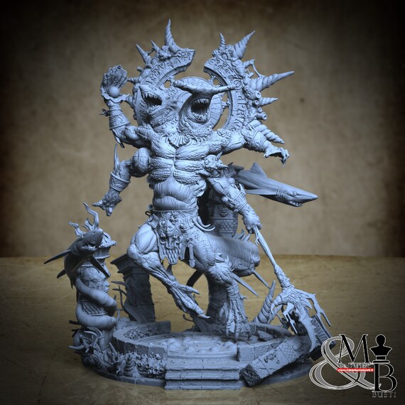 Karkhareetoth, The Trench - Blood in the Water, by Archvillain Games, miniature to assemble and paint, resin