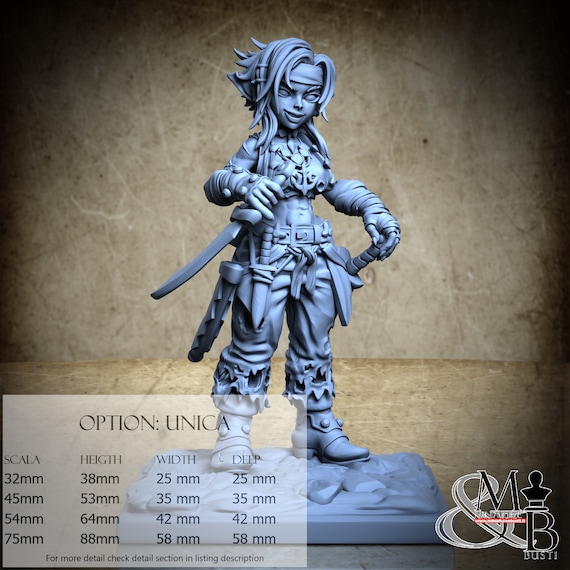 Pirate Mimmin, M30, by Ronin Art Workshop, miniature to assemble and paint, resin