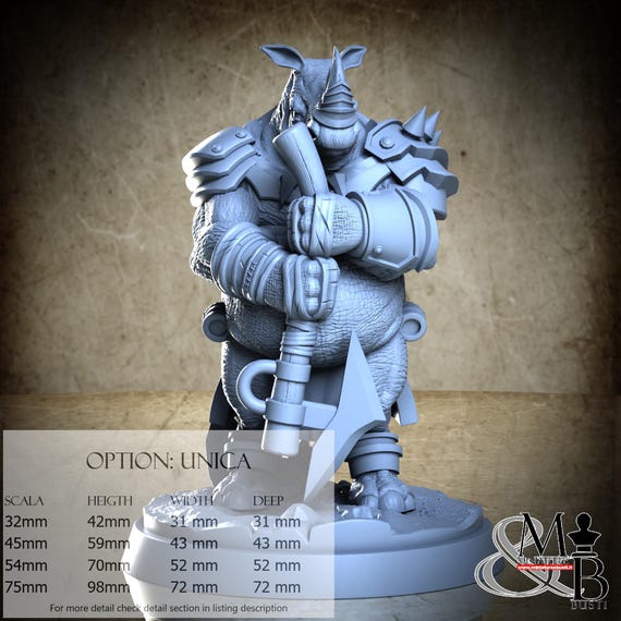 Shaka, BattleBorta, by Clay Cyanide Miniatures, miniature to assemble and paint, resin