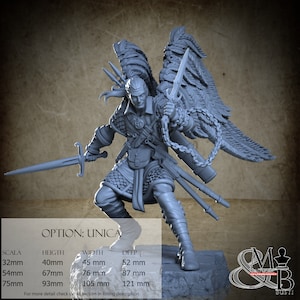 Nyrwant Brightstar - Celestial Bountyhunter, Archvillain Society XIII, by Archvillain Games, miniature to assemble and paint, resin