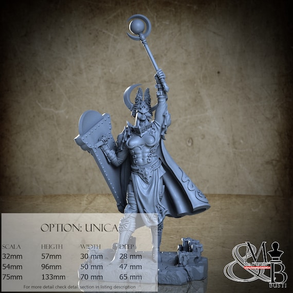 Zinnia Hammond - Warpriest of Celadren, Archvillain Society XVII, by Archvillain Games, miniature to assemble and paint, resin
