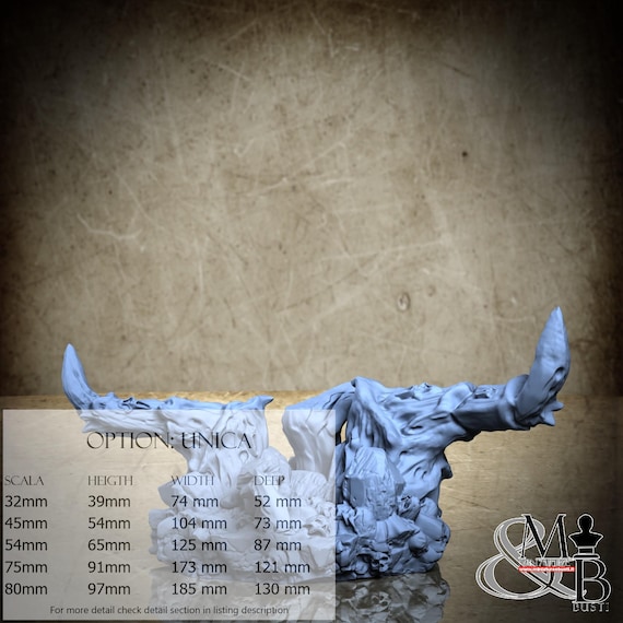 Horn of Hell, Ressurection of Chernobog, by Clay Cyanide Miniature, miniature to assemble and paint, resin