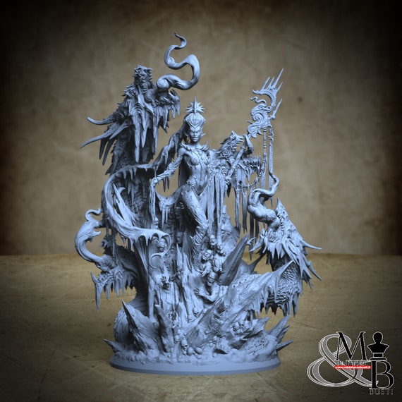 Frenya, Frostburn Horror, by Archvillain Games, miniature to assemble and paint, resin