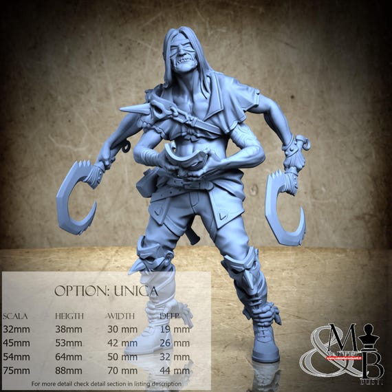 Scourgeface, City 451, by Great Grimoire, miniature to assemble and paint, resin