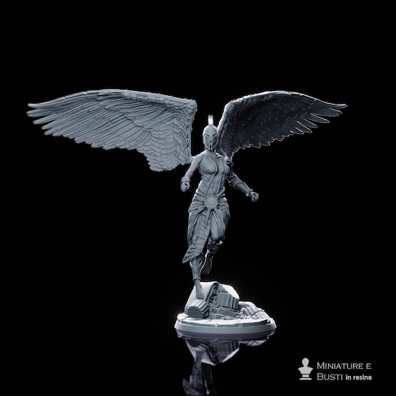 Celestial Messenger (2), Female resin miniature to assemble and color, role-playing games, DnD, RPG, GDR, Archvillain Games