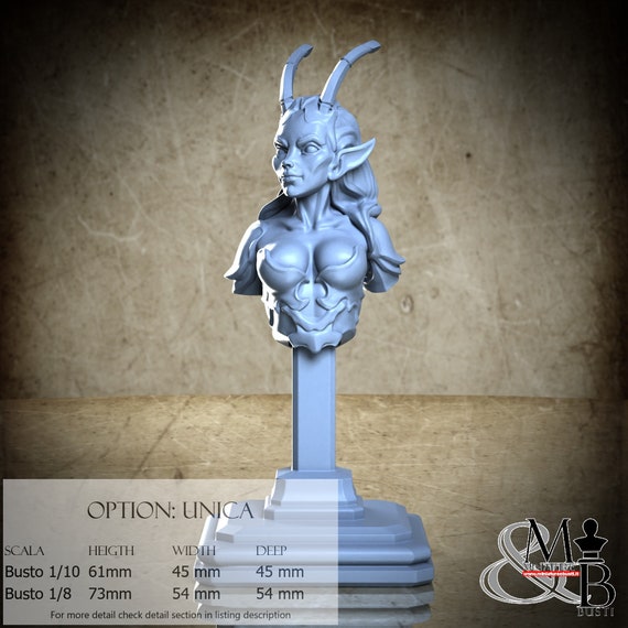 Fairy Bust, Dark Metamorphosis, Great Grimoire, miniature to assemble and colour, in resin