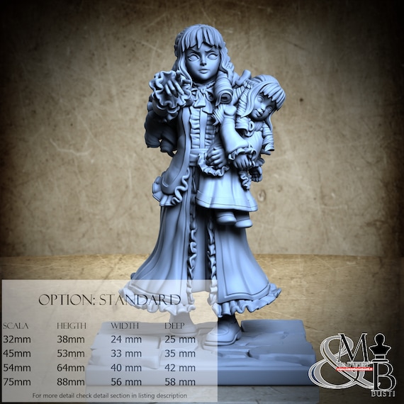 Vampire Elodie, The Red Eclipse, Aleister's Chosen, by Ronin Art Workshop, miniature to assemble and paint, resin