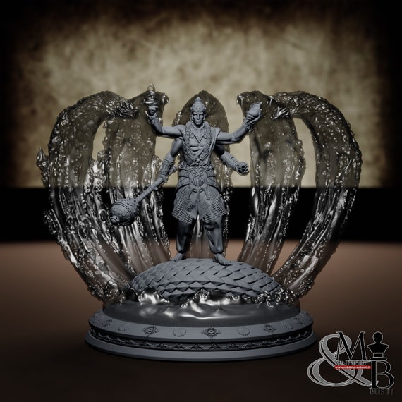 Vishnu, resin miniature to mount and color, role-playing games, DnD, RPG, RPG, RPG